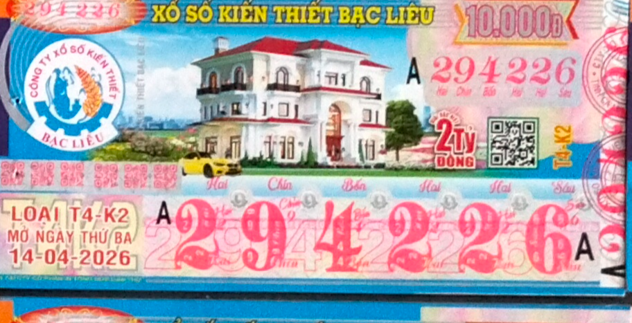 Bạc Liêu, 14/04/2026, 294226