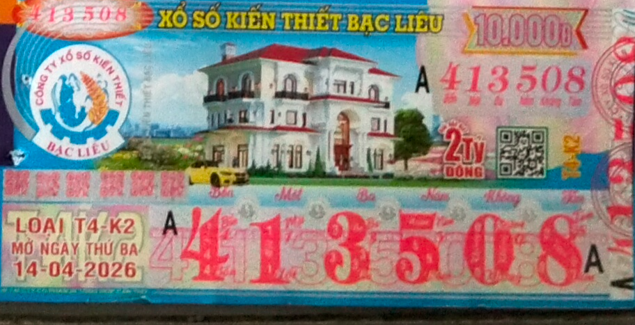 Bạc Liêu, 14/04/2026, 413508