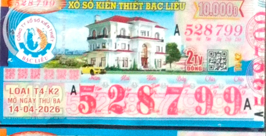 Bạc Liêu, 14/04/2026, 528799