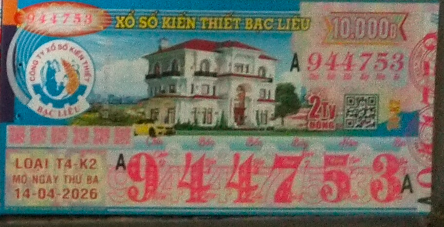 Bạc Liêu, 14/04/2026, 944753