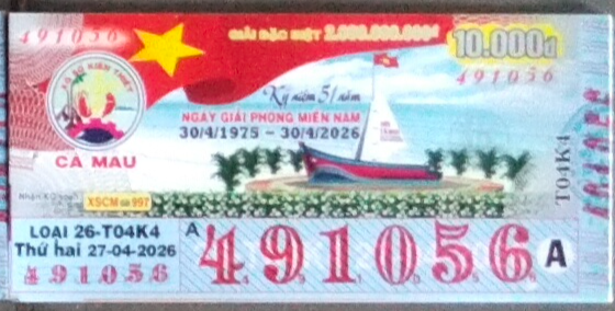 Cà Mau, 27/04/2026, 491056