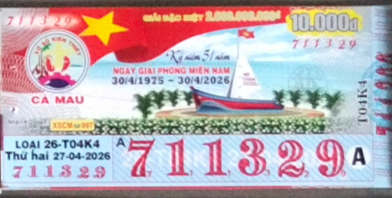 Cà Mau, 27/04/2026, 711329